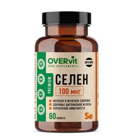 Selenium Overvit 100 mcg, 60 capsules