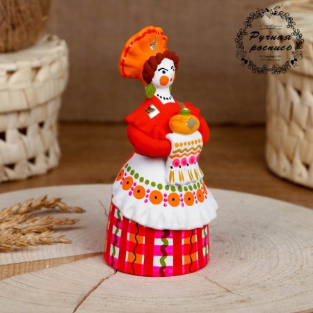 Dymkovo toy "lady" bread-salt ", 15 cm, mix