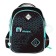 School backpack 37 x 28 x 13cm, ergonomic back, Across 557, black