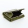 Women's wallet on magnets, green color