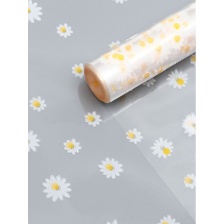 Film for flowers "Margarita" white+yellow 0.7 x 8.2 m, 40 mkm-3