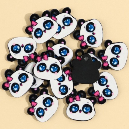 Furniture for jewelry "Panda", 1.5 x 1.5 cm, with a suspension, 15 pieces-1