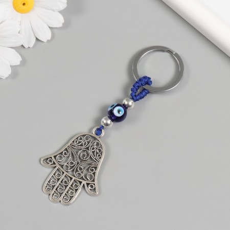 Keychain from the evil eye metal "Fatima openwork" 4.2x5.5 cm-1