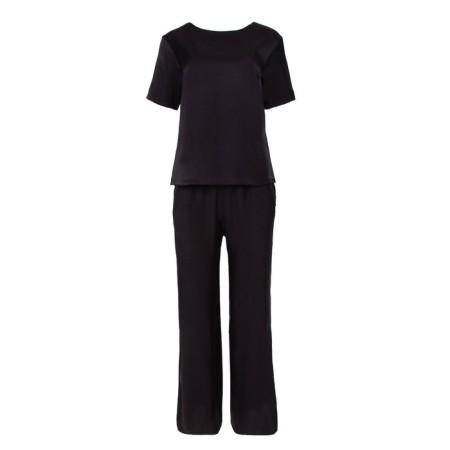 Women's costume (T -shirt, trousers) minku: enjoy color black, size 52-4