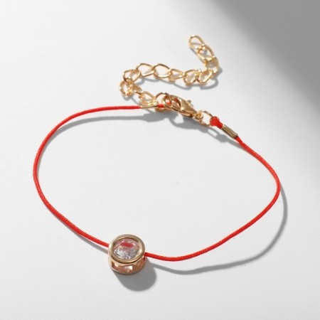 Bracelet "Shine" inspirational, white color in gold-1