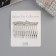 Hair crest "Medea" waves, 6.5 × 4 cm, silver