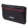 Purse with zipper, black-bearded color