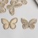 Decor for creativity Textile Embroidery "Blabo Gold" Double Wings 3.7x4.5cm