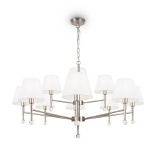 Suspended lamp Freya FR2190PL-12N Rosemary, 1000x1000x1580 mm, E14, 12x40W, Nickel color