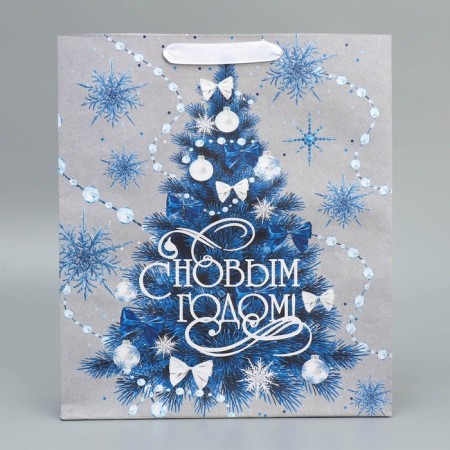 Craft vertical package “Happy New Year”, m 26 x 30 x 9 cm, new year-4