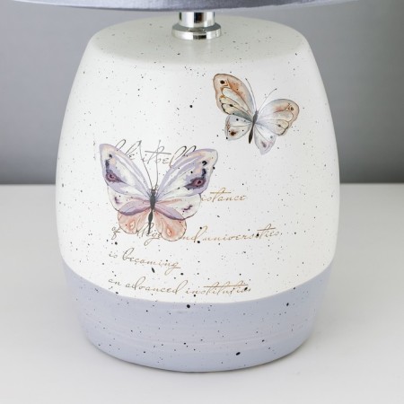 Table lamp "Butterflies" 1xe14 40W white-gray 24x24x33 cm Risalux-3