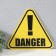 Decorative sign (poster) "danger" 30x27 cm, plastic