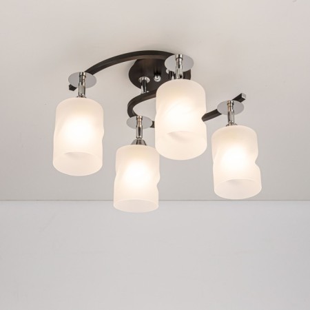 Ceiling chandelier Citilux "Sierra" CL119241, 41x30x18.5 cm, 4x75W, E27, Black Color Black-6