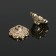 Hats for beads (set 10 pcs.), 6 × 13.5 mm, color gold