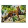 Carty clock is wall-mounted, interior "leopard on a branch", silent, 25 x 35 cm