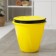 A bucket with a lid "Light", 10 l, yellow color
