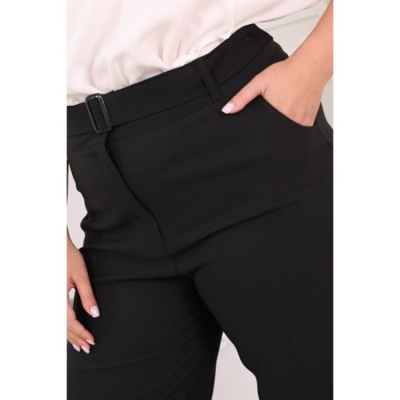 Female trousers, size 46, black color-7
