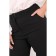 Female trousers, size 46, black color