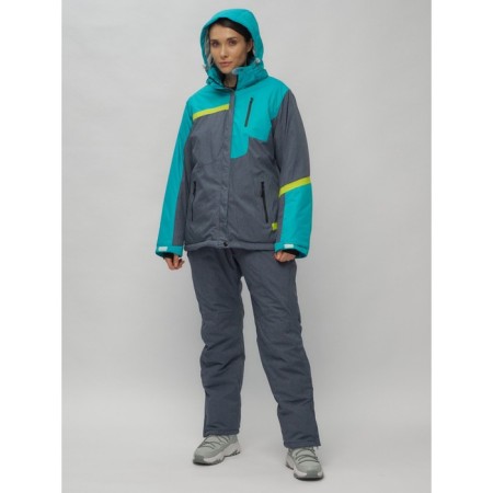 Ski suit female, size 58, green color-25