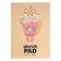 Sketchpad A4, 32 sheets on the glue "Let's be friends", craft cover, solid substrate, 160 g/m2