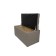 Puff with a lid and weighting, 800 × 400 × 420 mm, SOLTA ROGOK, PEBBLE color