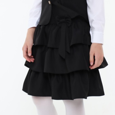 School suit for girls, black color, height 122 cm-5