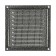 Ventilation grate Zein Lux RM1515SR, 150 x 150 mm, with a grid, metal, silver