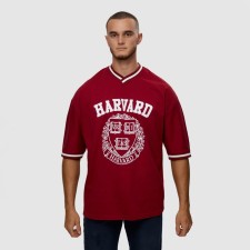 Male Harvard T -shirt, Bordeaux Color, One Size size