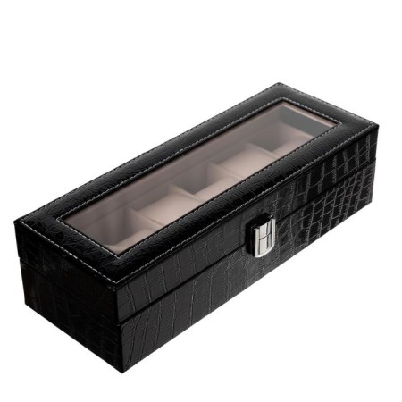 Casket to the leatherette to the clock 6 "Chocolate" 9x31x10 cm-10