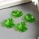 Decor for creativity plastic "Maple leaf" set 40 pcs 2.2x2.2 cm