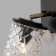 Jackice lamp, 1x60W E14, black color, gold