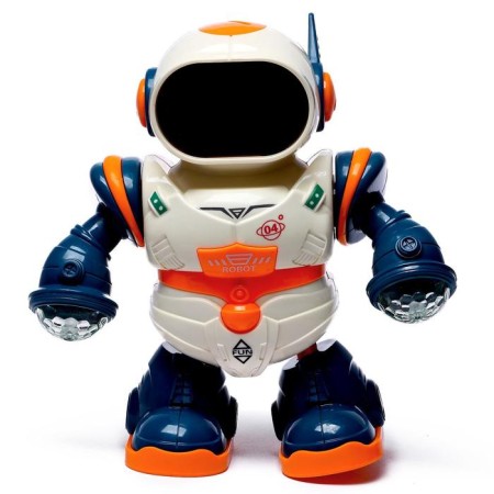 The Robot "Eyewest", light and sound effects, works from batteries, mix-1