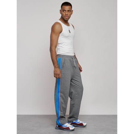 Sports male trousers, size 54, gray color-2