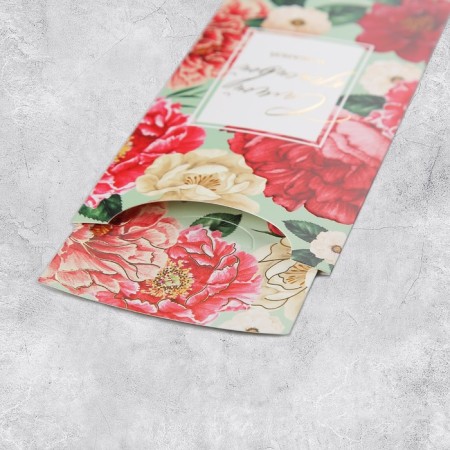 The envelope for the money is "the most beautiful", flowers, congregations, embossing 9.5 x 19.5 cm-3