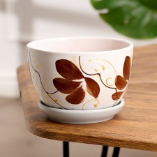 Pot floral orchid white 0.75 l