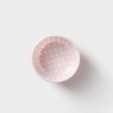 Baking shape Round shade "peas", d = 6.5 cm, red color-1