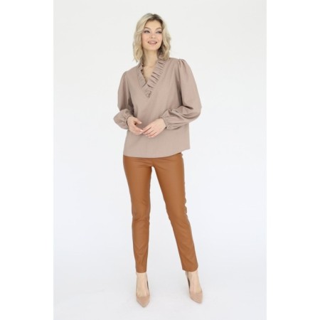 Blouse with a frill, size 42-3