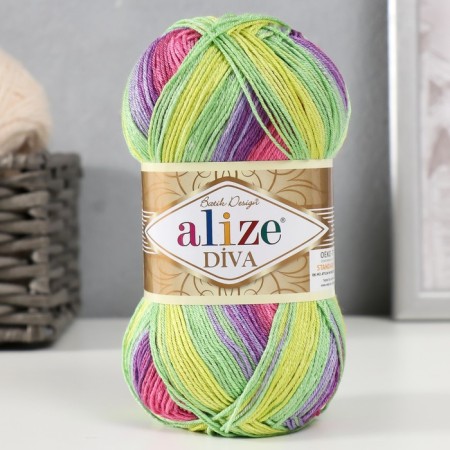 Yarn "Diva Batik" 100% microfiber 350m/100g (3241)-1