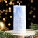 Candle - Merry Christmas Cylinder, 4.7 × 10 cm, blue