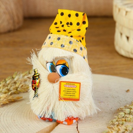 The amulet "Brownie with a samovar", 12 cm, mix-6