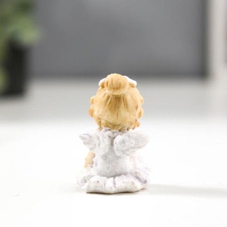 Polystone souvenir "Angel-girl in a blue sundress" mix 5.2x3.5x3.5 cm-4