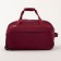 Road bag on wheels, a lightning department, with an increase, an outer pocket, a long belt, burgundy color