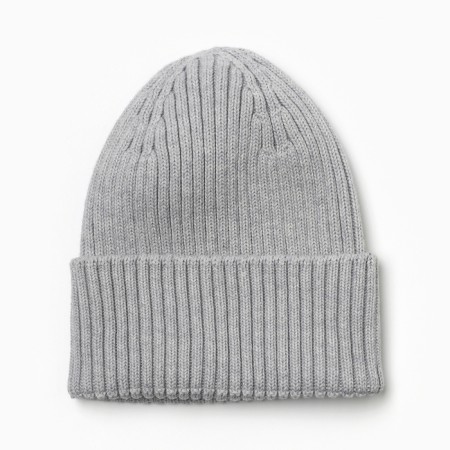 Baby hat, gray-melange color, size 54-56 (7 months)-2