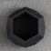 Kashpo hexagon 13 x 7.5 cm black
