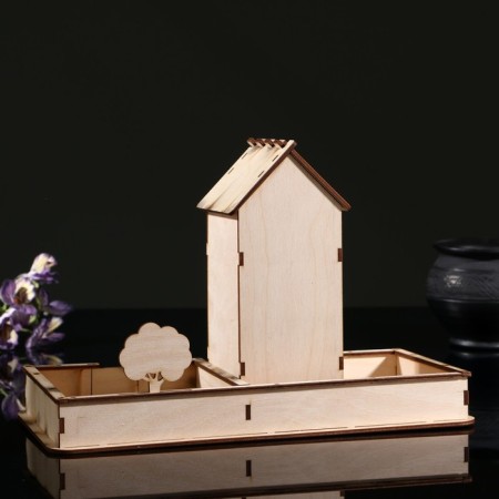 Tea house "Spacious with the yard", with a napkin/candy, a place for salt martyr/polling-3