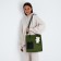 Bag Female Tout with zipper, green color
