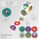 New Year Stick Paper "Santa Claus" d = 2.5 cm 252 pcs in roll