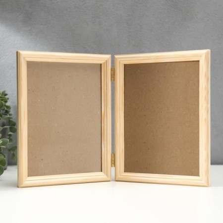 Photo frame double 15x21 cm №1 white tree