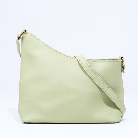 Bag Cross-Bodi with a zipper, green color-3