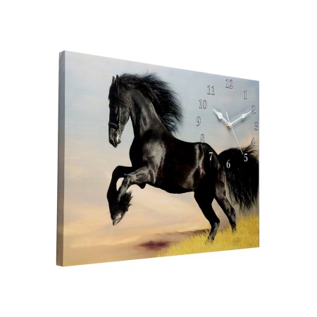 Carty clock wall-mounted interior "horse", silent, 50 x 70 cm-1
